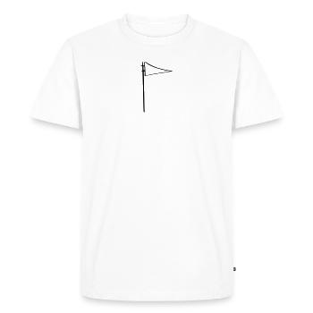 Flags Drawing: Simple Vector Illustrations - Men's Premium Organic T-Shirt - white - Front - Nico (187cm)
