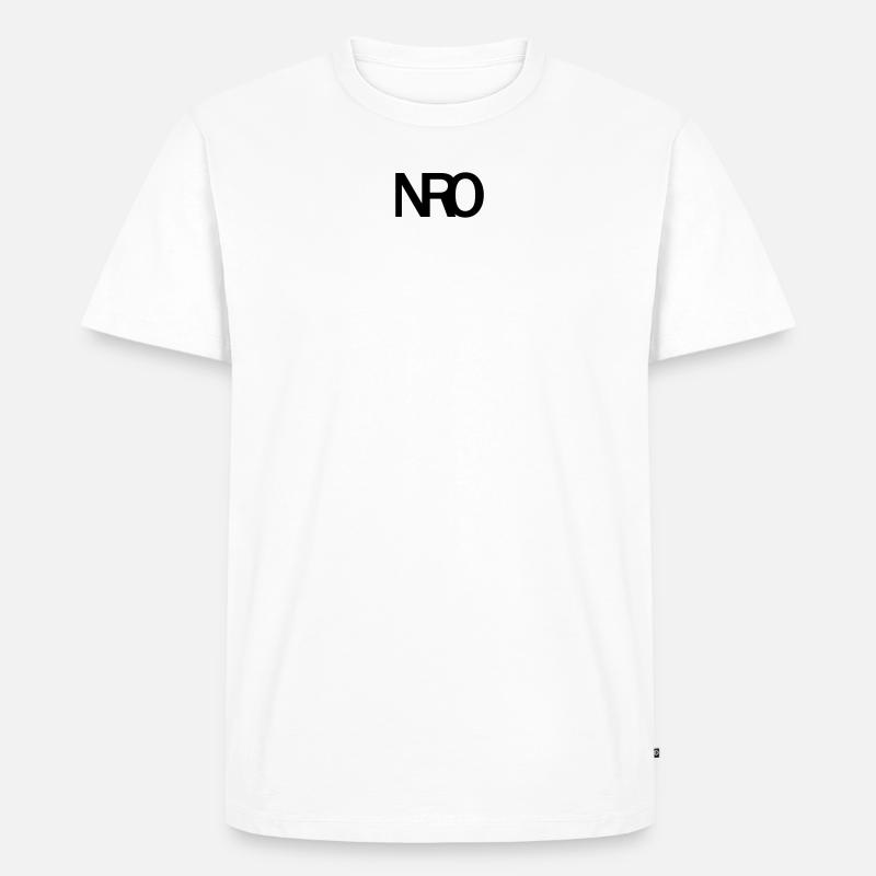 NRO - Männer Premium Bio T-Shirt - Weiß