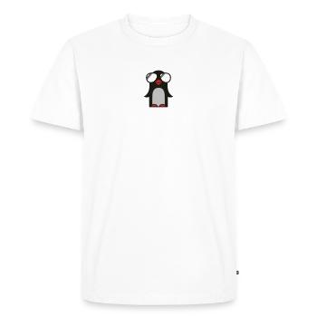 funky pinguin - Men's Premium Organic T-Shirt - white - Front - Nico (187cm)