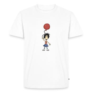 MINNI NOSE - Men's Premium Organic T-Shirt - white - Front - Nico (187cm)