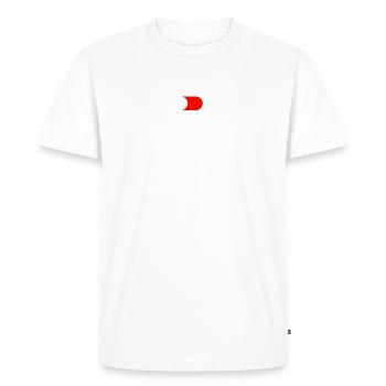 Maîtrise de soi - T-shirt Premium bio Homme - blanc - Devant - Nico (187cm)