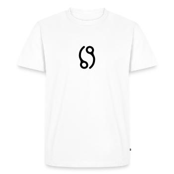 69 Pins de clôture - T-shirt Premium bio Homme - blanc - Devant - Nico (187cm)