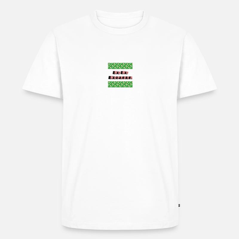 Ho Ho Hopsasa - Männer Premium Bio T-Shirt - Weiß