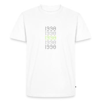 Style 1998 - Men's Premium Organic T-Shirt - white - Front - Nico (187cm)