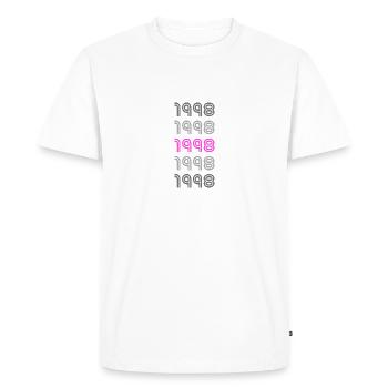 1998 - Men's Premium Organic T-Shirt - white - Front - Nico (187cm)