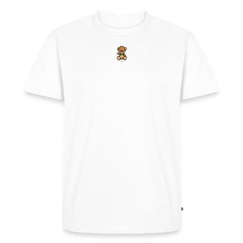 Pixel MiniBear Jamaica - T-shirt Premium bio Homme - blanc - Devant - Nico (187cm)