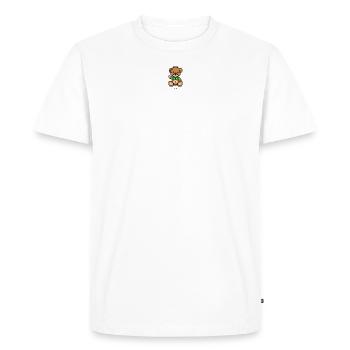 Pixel MiniBear Brazil - T-shirt Premium bio Homme - blanc - Devant - Nico (187cm)