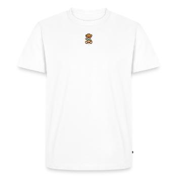 Pixel MiniBear Bulgaria - T-shirt Premium bio Homme - blanc - Devant - Nico (187cm)