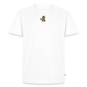 Pixel MiniBear Racing - T-shirt Premium bio Homme - blanc - Devant - Nico (187cm)