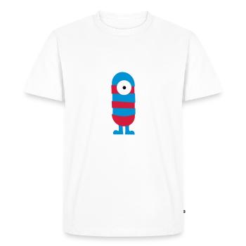 monstre - T-shirt Premium bio Homme - blanc - Devant - Nico (187cm)