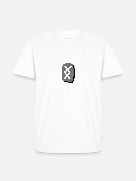 Ingwaz Rune - Men's Premium Organic T-Shirt - white