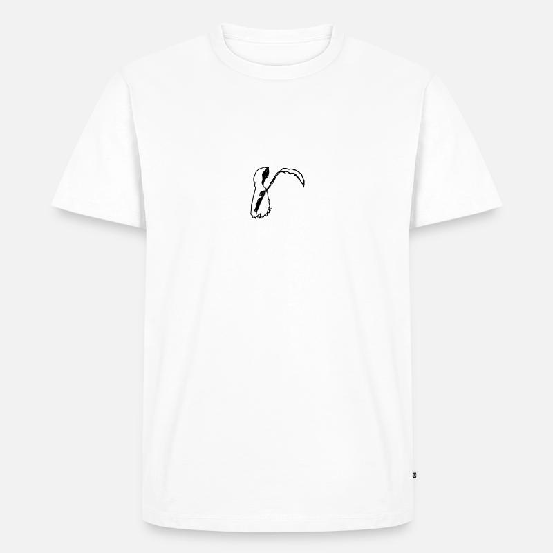Sensenmännchen - Männer Premium Bio T-Shirt - Weiß