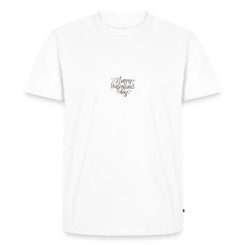 Joyeuse Saint-Valentin - T-shirt Premium bio Homme - blanc - Devant - Nico (187cm)