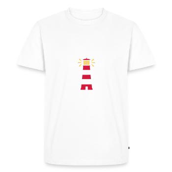 phare - T-shirt Premium bio Homme - blanc - Devant - Nico (187cm)