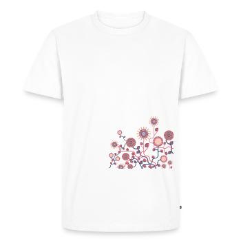 flower meadow - Men's Premium Organic T-Shirt - white - Front - Nico (187cm)