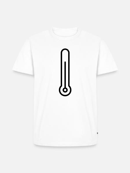 thermomètre - T-shirt Premium bio Homme - blanc