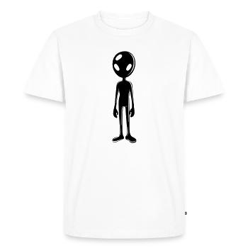 Alien Außerirdischer - T-shirt Premium bio Homme - blanc - Devant - Nico (187cm)