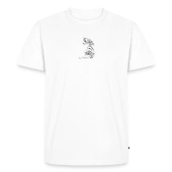 Tiger. - Men's Premium Organic T-Shirt - white - Front - Nico (187cm)