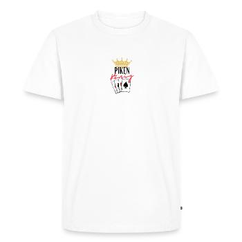 Roi de pique - T-shirt Premium bio Homme - blanc - Devant - Nico (187cm)