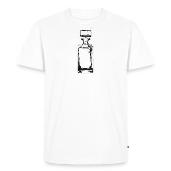 Bouteille de whisky - T-shirt Premium bio Homme - blanc - Devant - Nico (187cm)