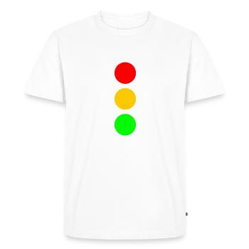 Feu de circulation 01 - T-shirt Premium bio Homme - blanc - Devant - Nico (187cm)