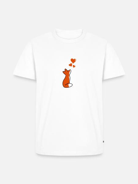 fox love - Men's Premium Organic T-Shirt - 