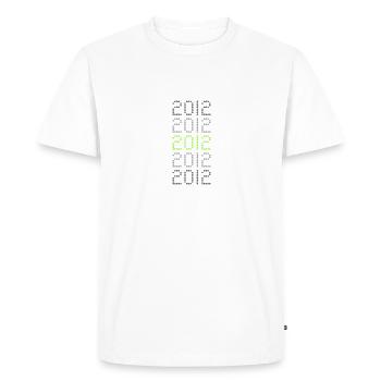 2012 - T-shirt Premium bio Homme - blanc - Devant - Nico (187cm)
