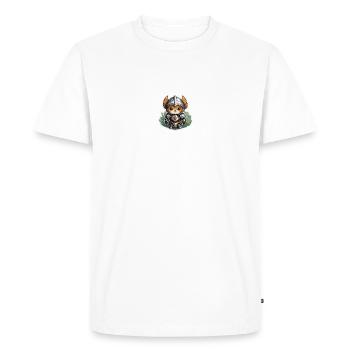 Guerrier moelleux - T-shirt Premium bio Homme - blanc - Devant - Nico (187cm)