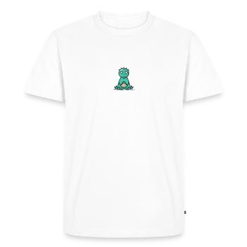 Mignon kawaii baby dino - T-shirt Premium bio Homme - blanc - Devant - Nico (187cm)
