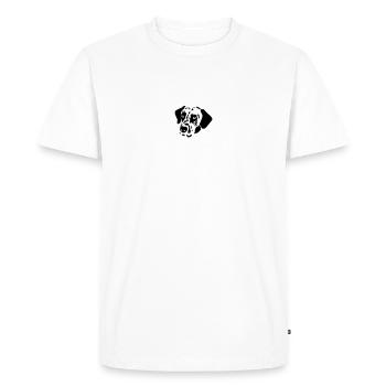 Chien dalmatien - T-shirt Premium bio Homme - blanc - Devant - Nico (187cm)