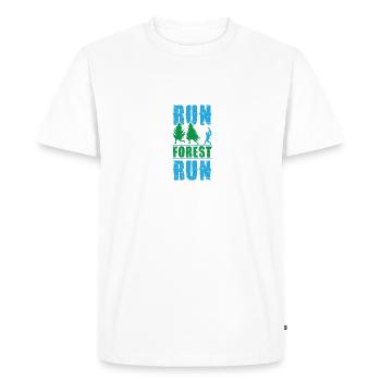 Tronçonneuse à bois Bûcheron Hache Bois De bois Scie forestière - T-shirt Premium bio Homme - blanc - Devant - Nico (187cm)