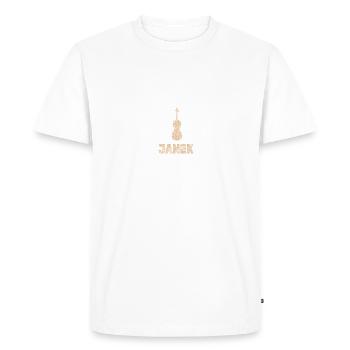 Janek as viola - Men's Premium Organic T-Shirt - white - Front - Nico (187cm)