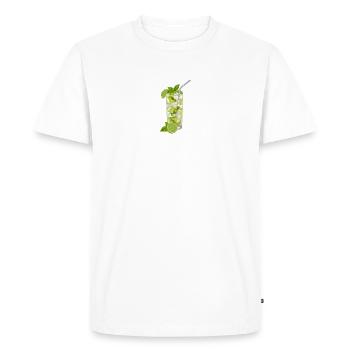 Verre à Mojito - T-shirt Premium bio Homme - blanc - Devant - Nico (187cm)