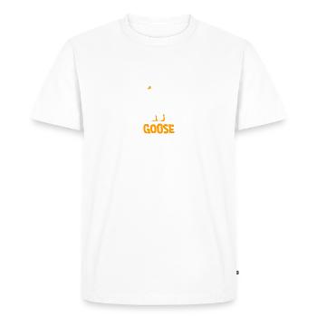 Silly Goose - Men's Premium Organic T-Shirt - white - Front - Nico (187cm)