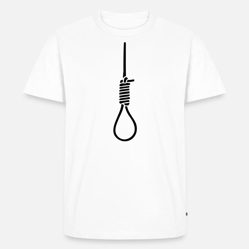 Lass Dich nicht hängen! - Männer Premium Bio T-Shirt - Weiß