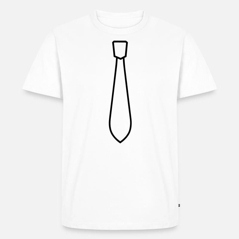 Binden - Männer Premium Bio T-Shirt - Weiß