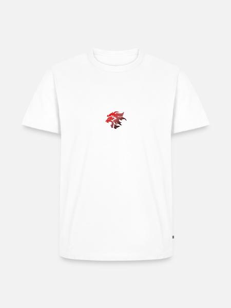 Fire Lion - Men's Premium Organic T-Shirt - white