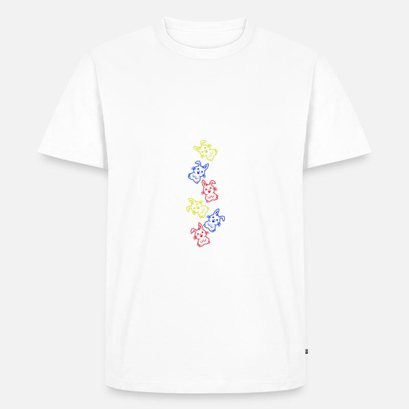 Easter Bunny Icon Easter - Men's Premium Organic T-Shirt - white