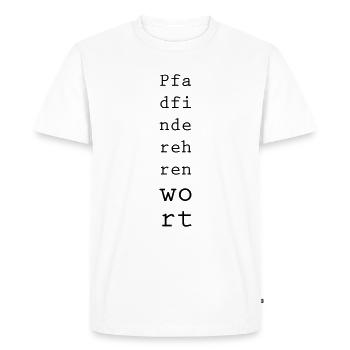 Scouts honor - Men's Premium Organic T-Shirt - white - Front - Nico (187cm)