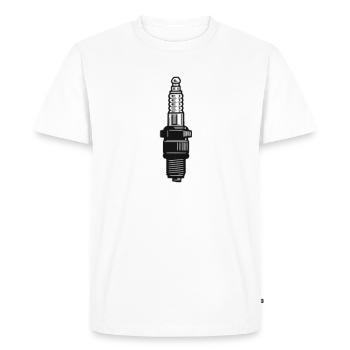 Spark Plug Spark Plug Retro Screwdriver Gift - Men's Premium Organic T-Shirt - white - Front - Nico (187cm)