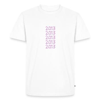 2013 - T-shirt Premium bio Homme - blanc - Devant - Nico (187cm)