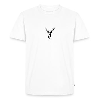 Roe deer design - Men's Premium Organic T-Shirt - white - Front - Nico (187cm)