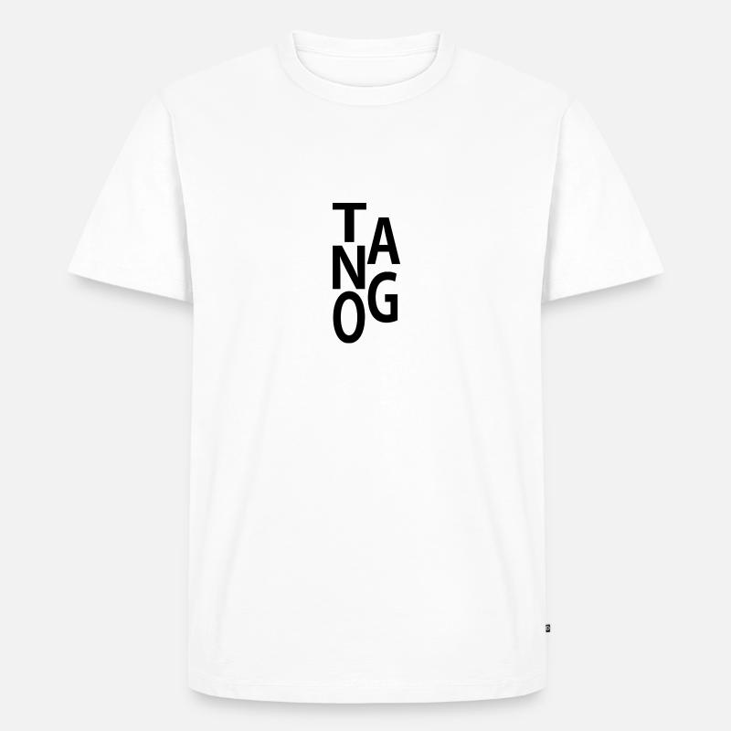 tango - Männer Premium Bio T-Shirt - Weiß