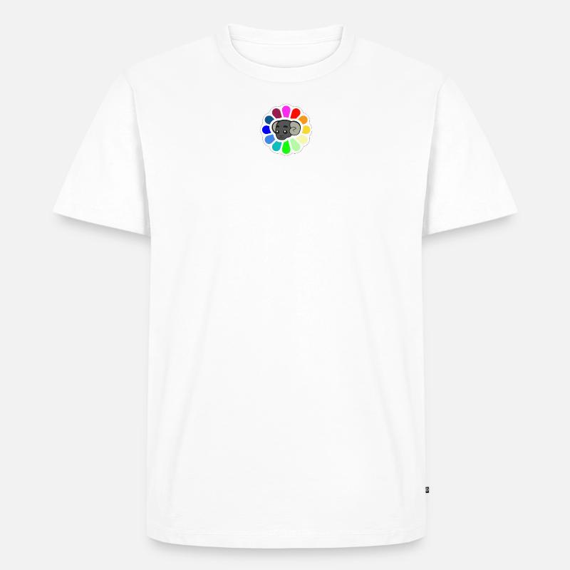 Kindliches Widder-Logo - Männer Premium Bio T-Shirt - Weiß
