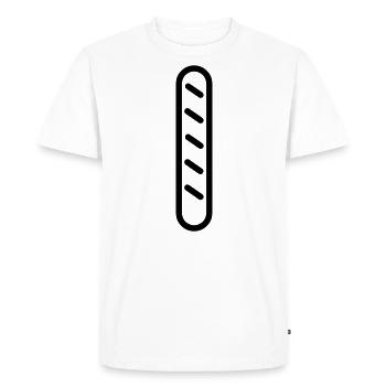 wand - Men's Premium Organic T-Shirt - white - Front - Nico (187cm)
