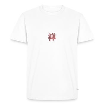 japanese symbol for zen - T-shirt Premium bio Homme - blanc - Devant - Nico (187cm)