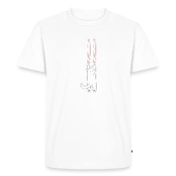 Vêtements antidépresseurs pour chaton mignon à - T-shirt Premium bio Homme - blanc - Devant - Nico (187cm)