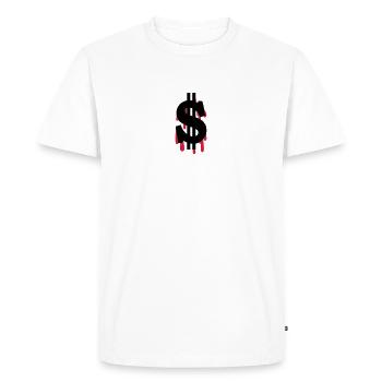 dollar - T-shirt Premium bio Homme - blanc - Devant - Nico (187cm)