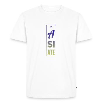 A SI ATE - Design nouveau et cool ++ NOUVEAU STYLE ++ - T-shirt Premium bio Homme - blanc - Devant - Nico (187cm)