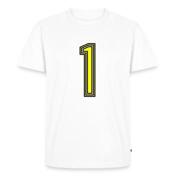 1 - T-shirt Premium bio Homme - blanc - Devant - Nico (187cm)